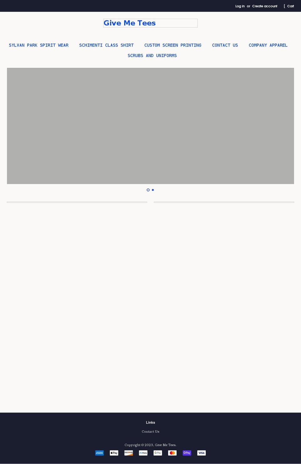givemetees.com shopify website screenshot