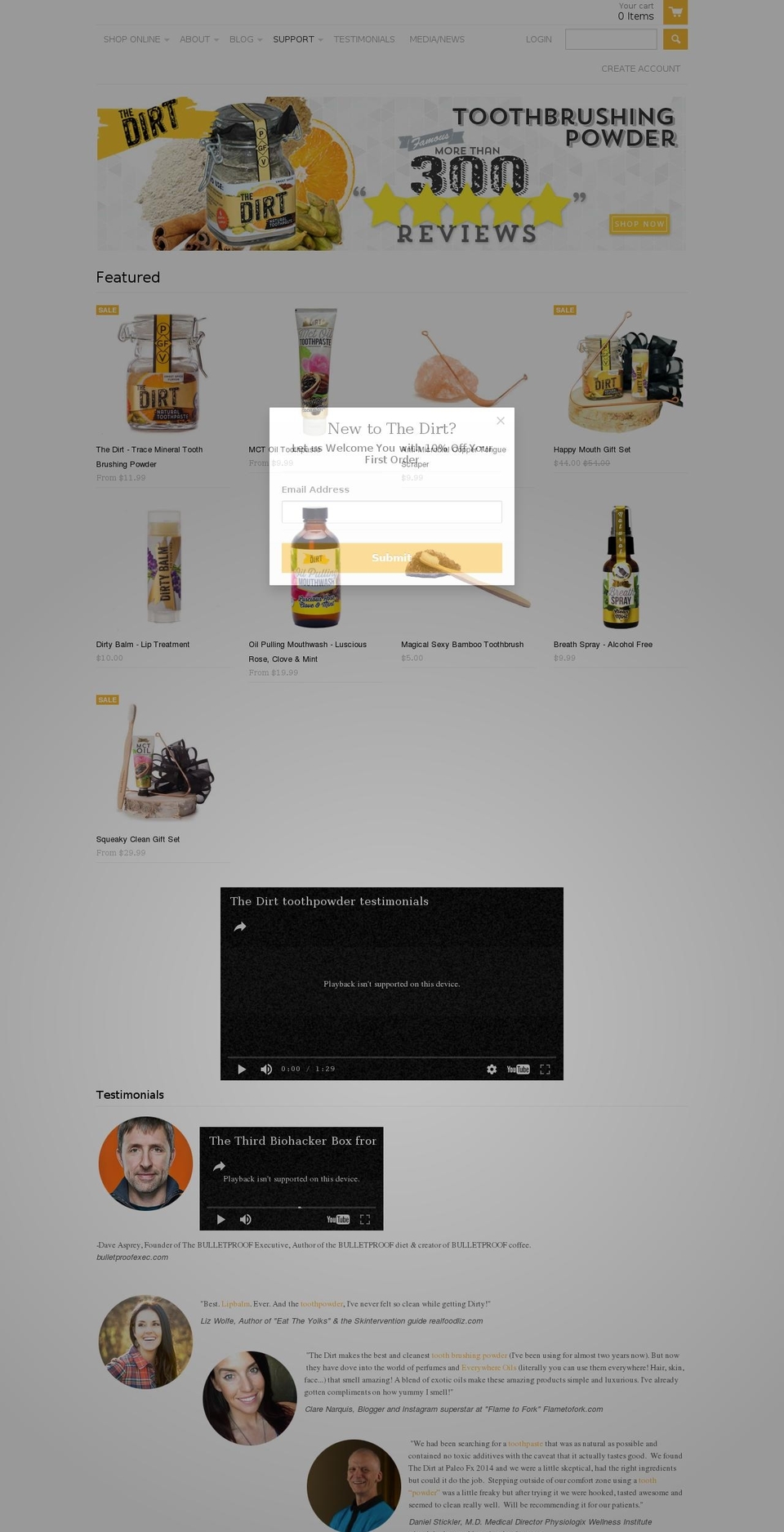 Mr Parker Shopify theme site example givemethedirt.com