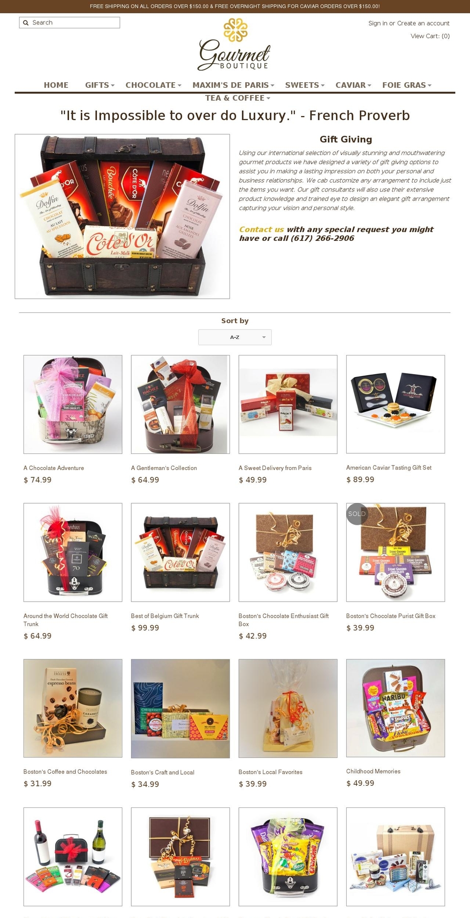 givetastefully.com — Shopify storefront screenshot