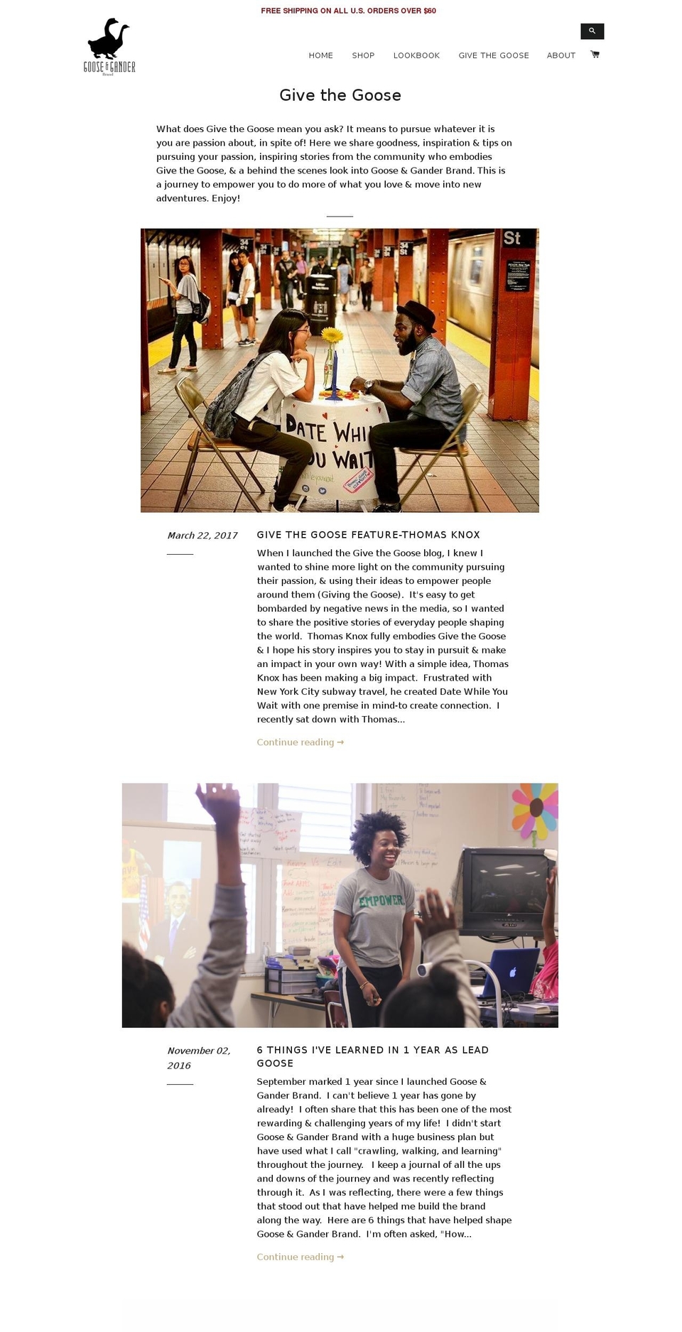 Copy of Brooklyn PXL Updates 4-15 Shopify theme site example givethegoose.com