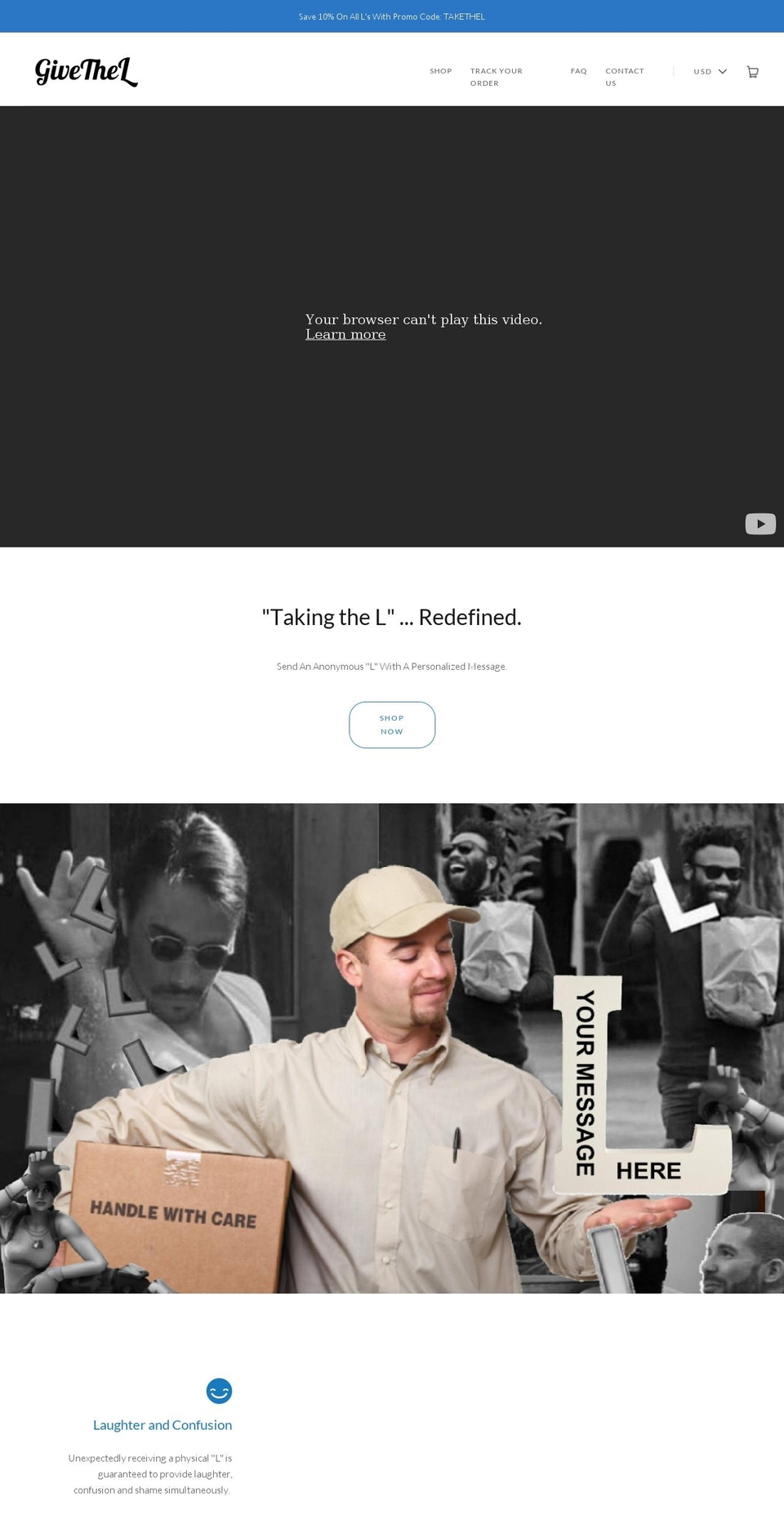 givethel.com shopify website screenshot