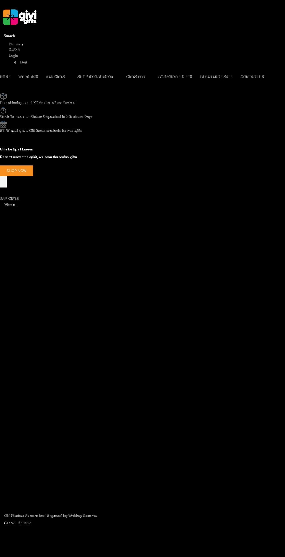 givi.com.au shopify website screenshot