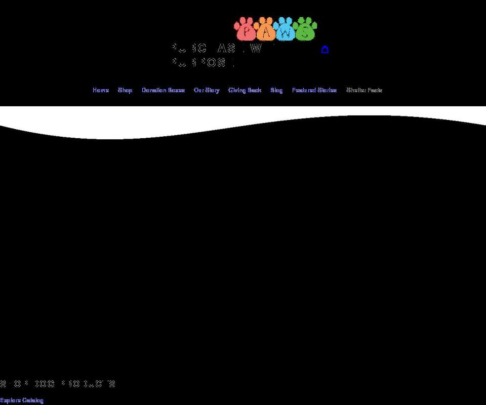 Complete Site Shopify theme site example givingpaws.com