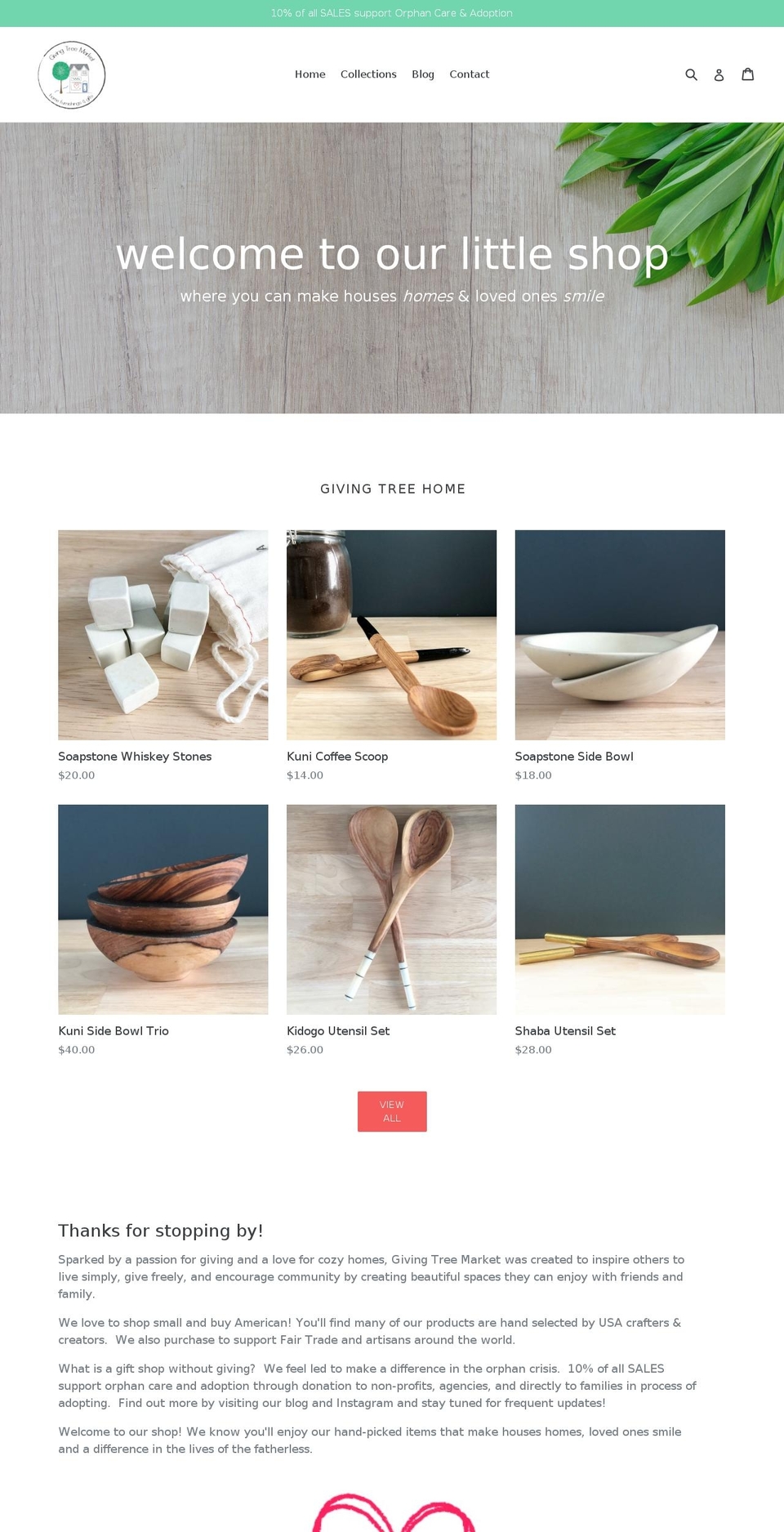 givingtreemarket.com — Shopify storefront screenshot