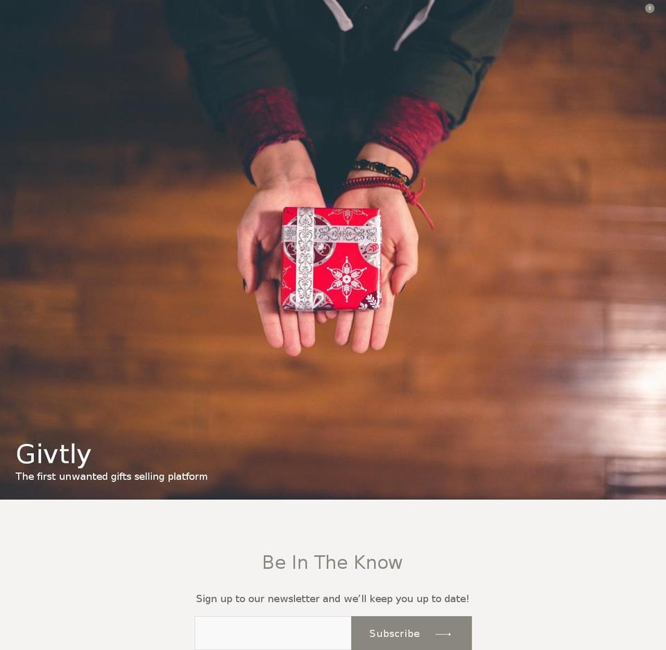 givtly.com — Shopify storefront screenshot