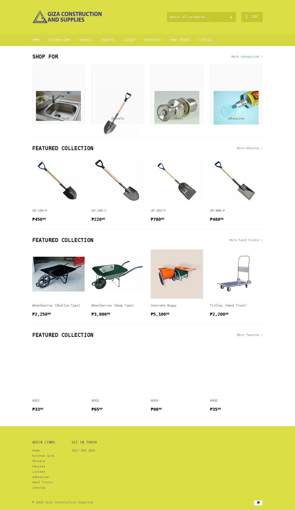 gizacon.com shopify website screenshot