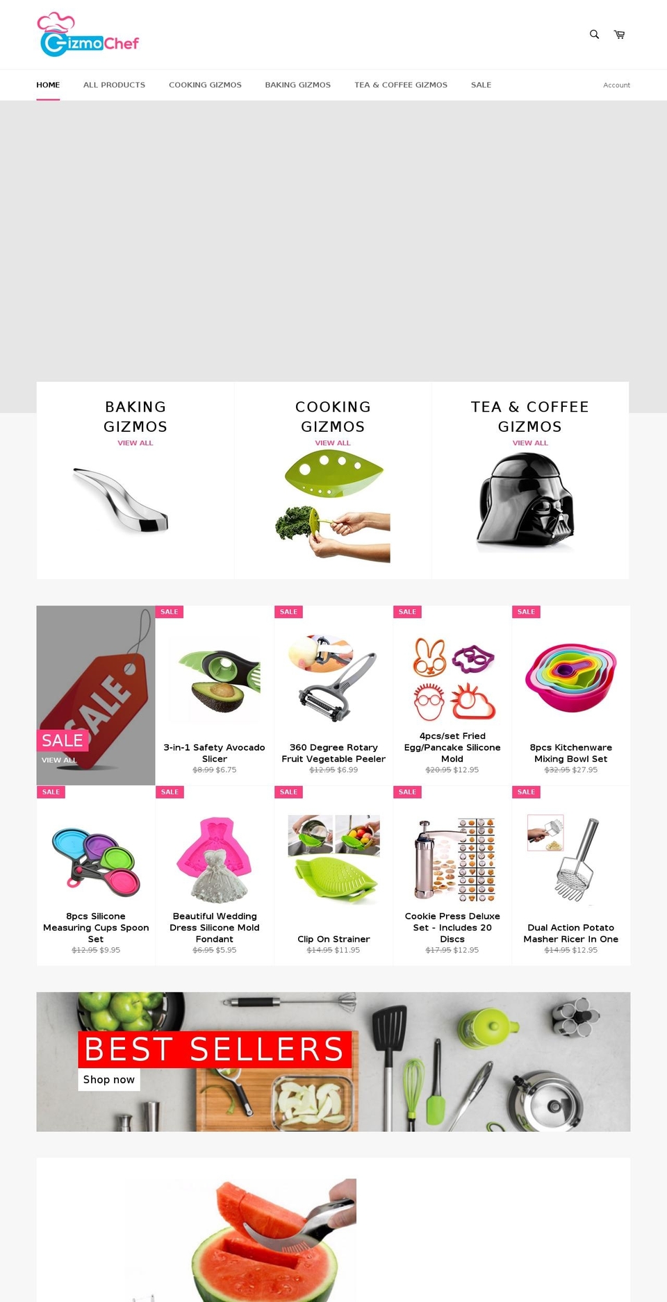 gizmochef.com shopify website screenshot