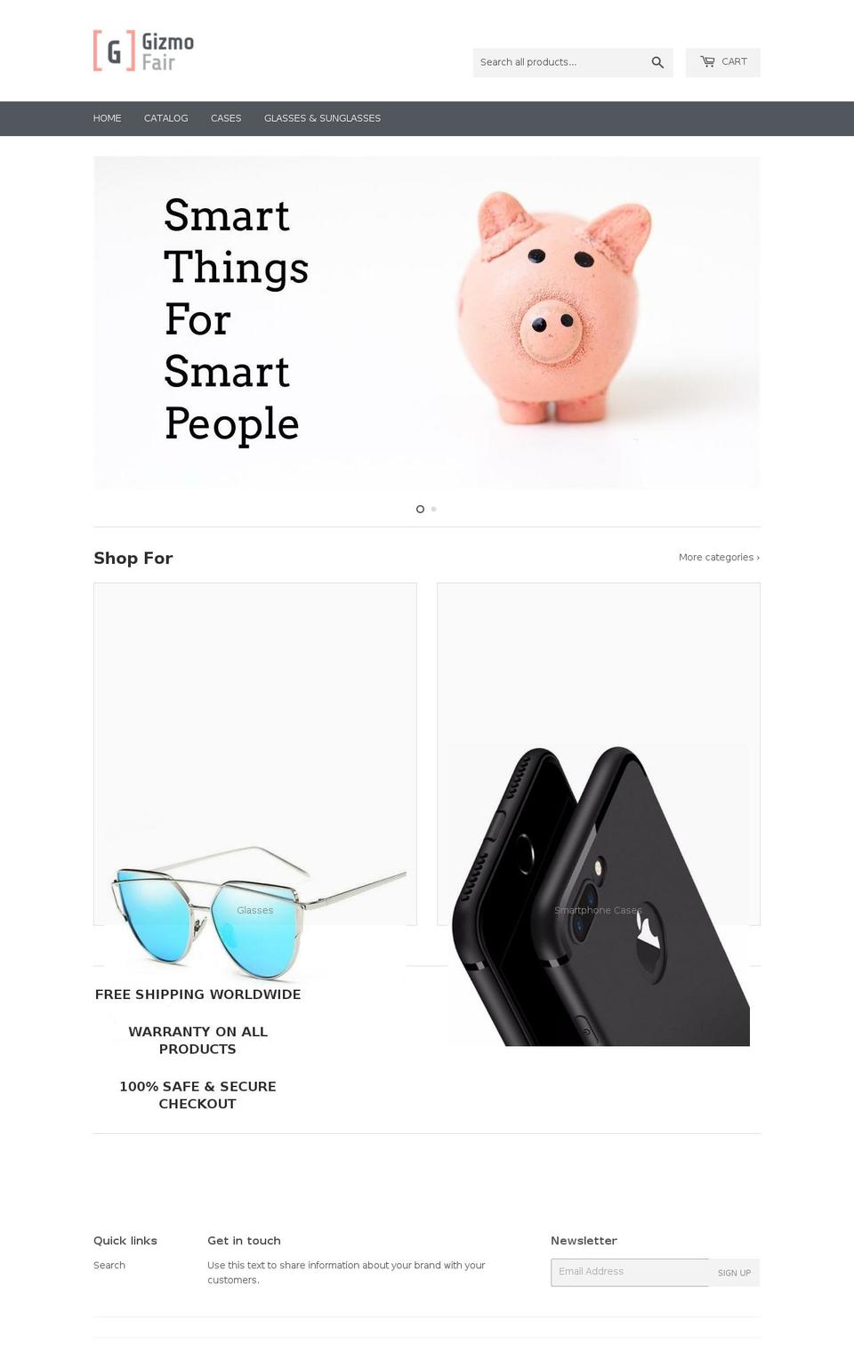 gizmofair.com — Shopify storefront screenshot