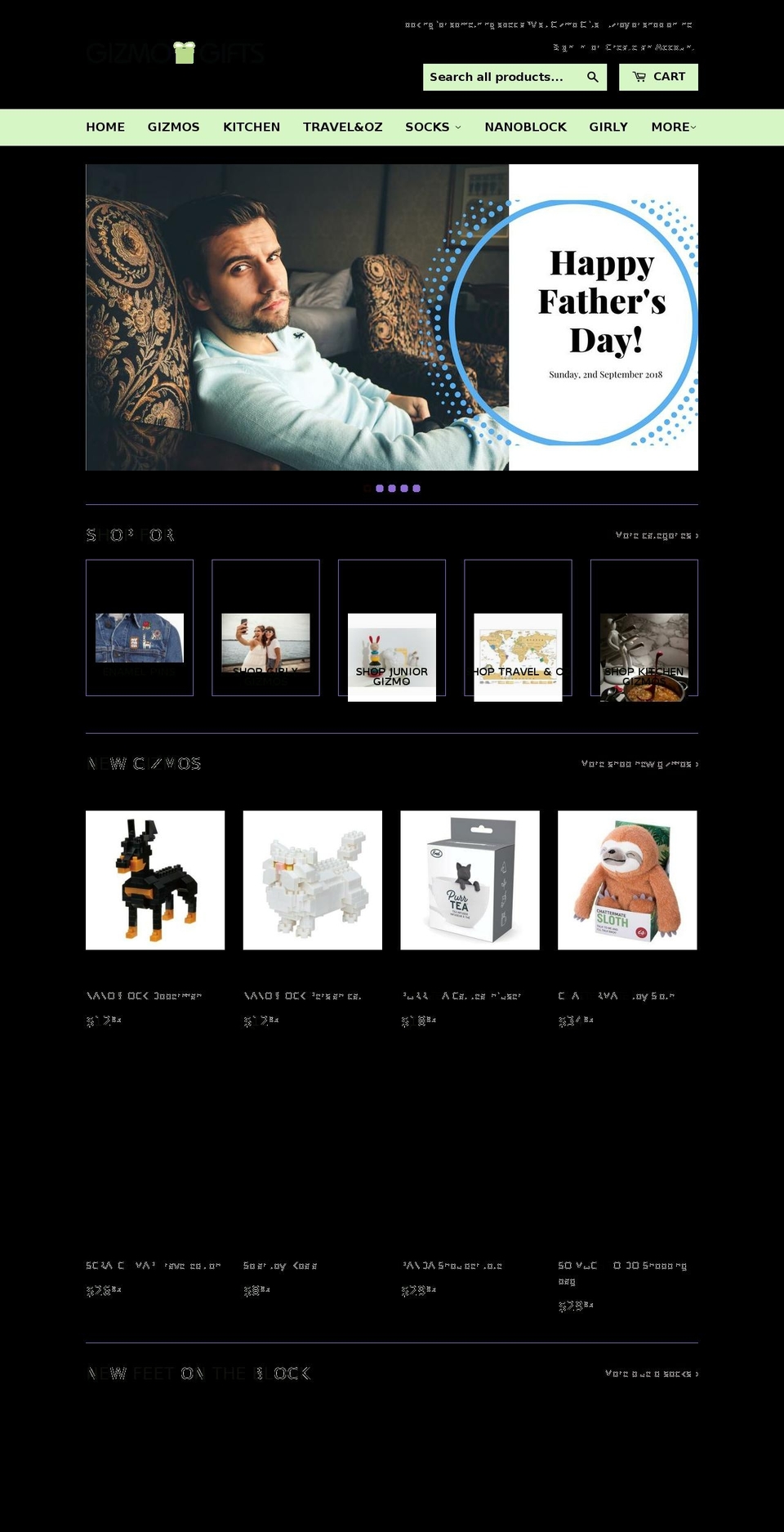 gizmogifts.com.au shopify website screenshot