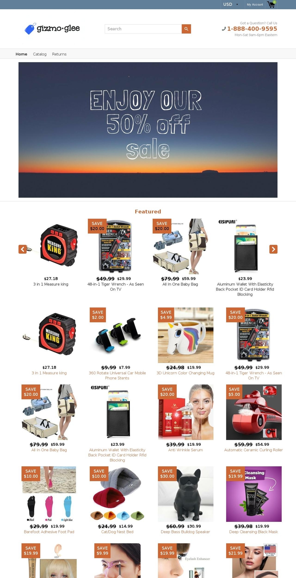 gizmoglee.com — Shopify storefront screenshot