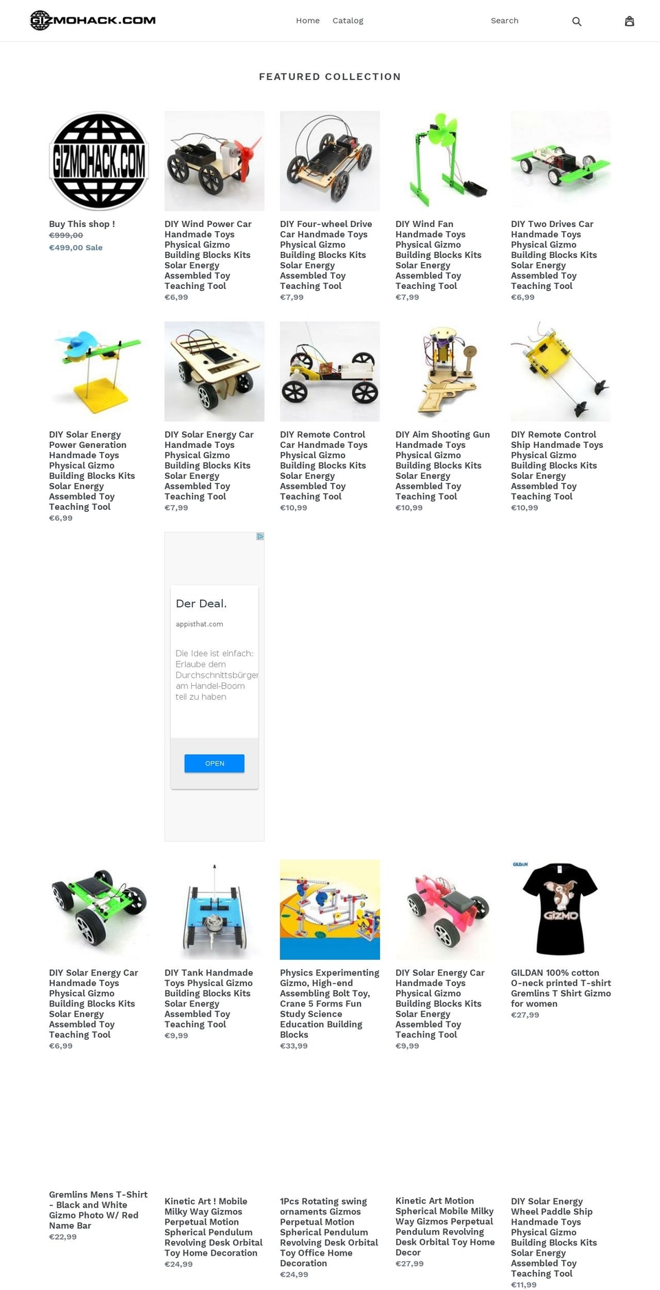 gizmohack.com — Shopify storefront screenshot