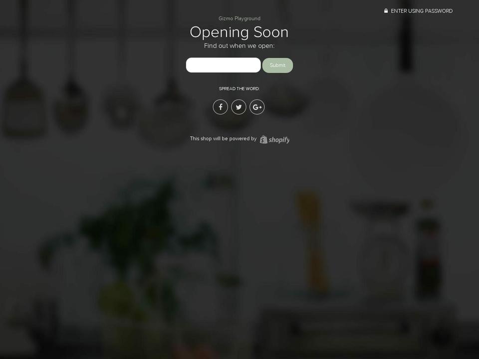 gizmoplayground.com shopify website screenshot