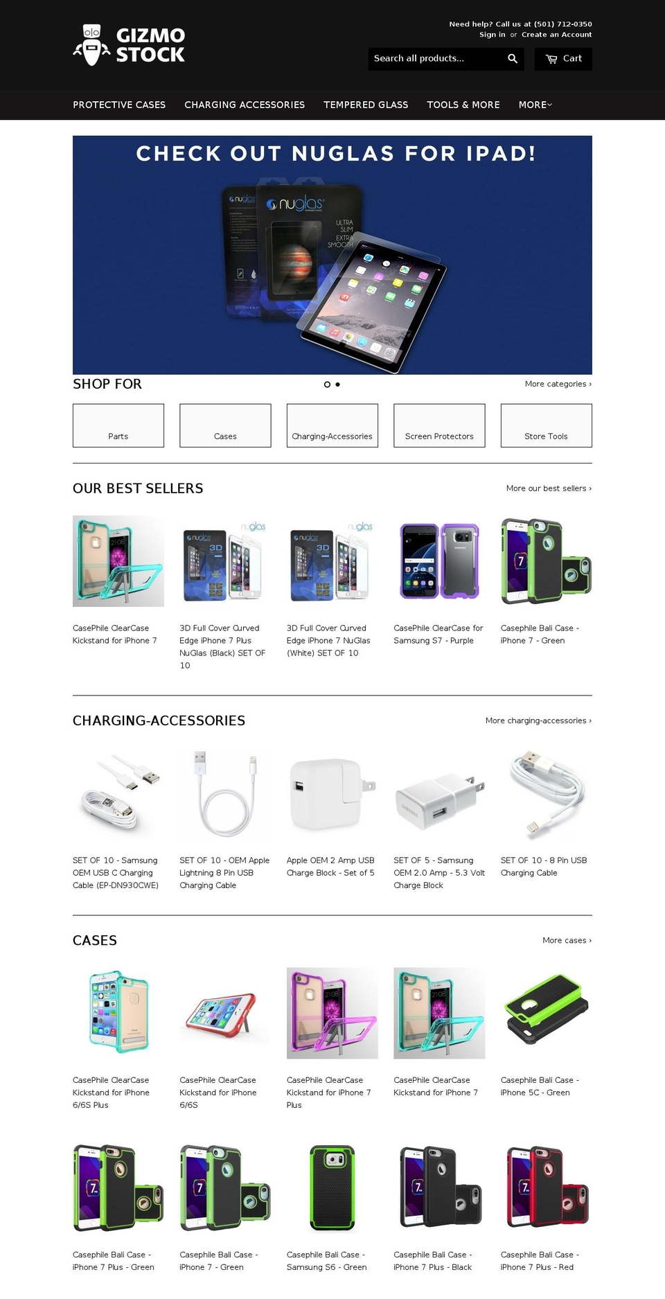 gizmostock.com shopify website screenshot