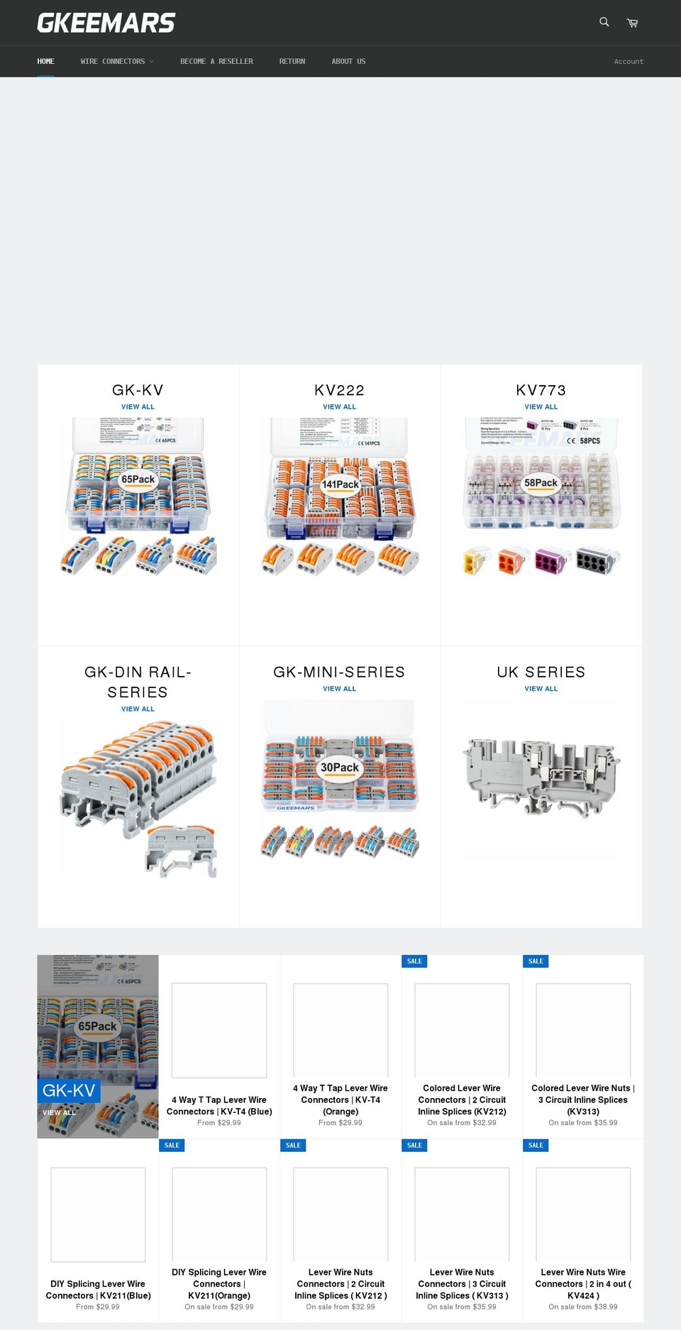 gkeemars.com shopify website screenshot