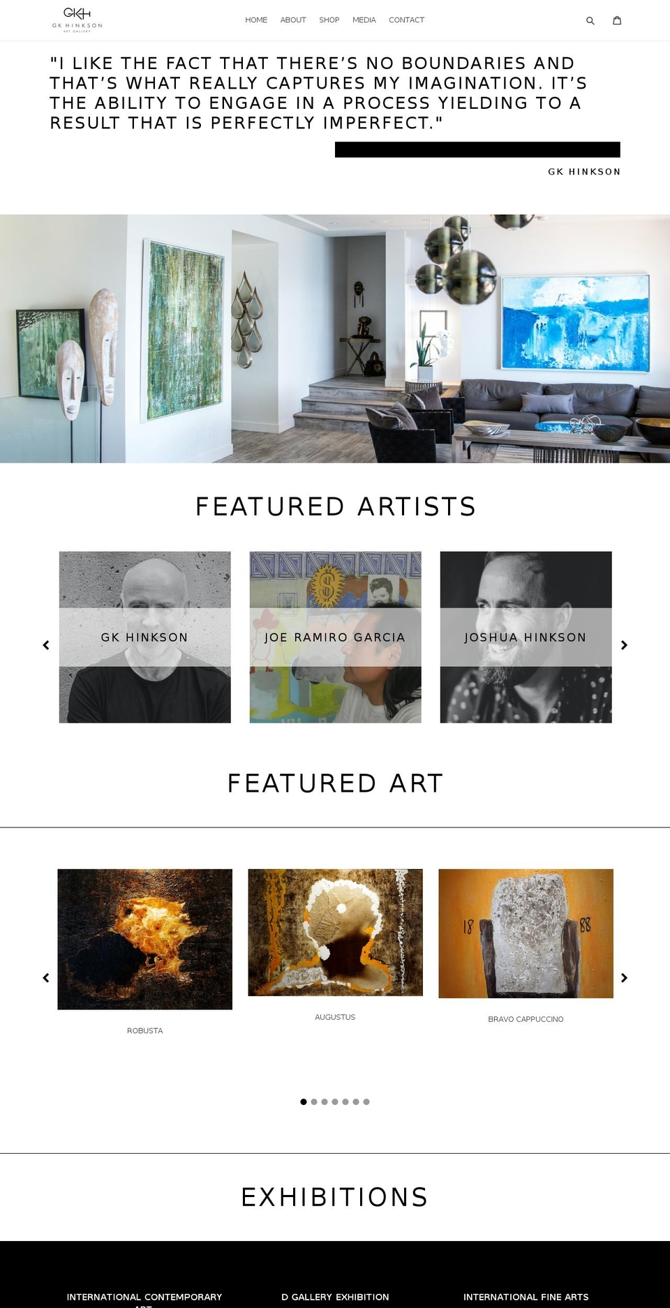 gkhinksonart.com — Shopify storefront screenshot