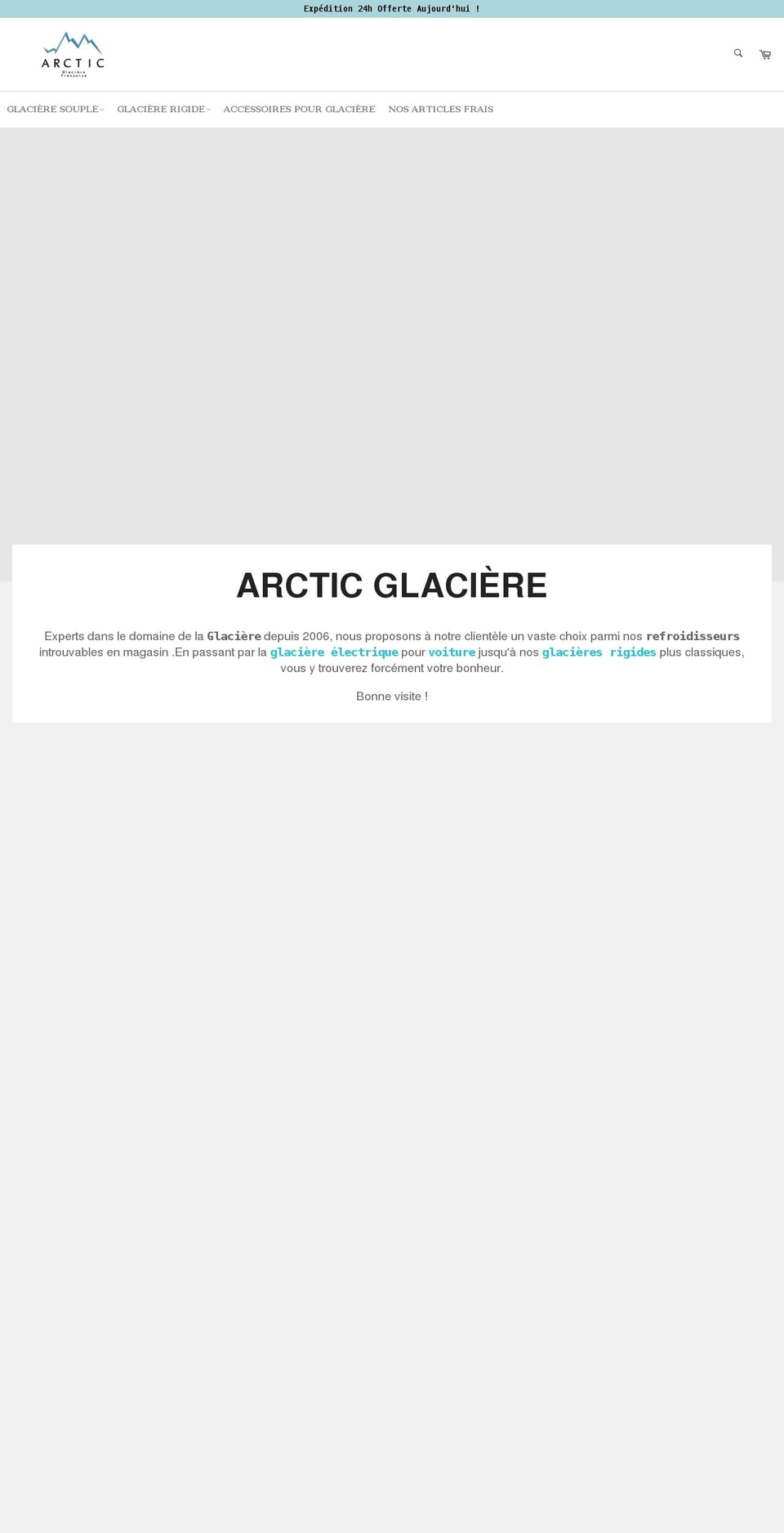 Billionaire-theme-seo Shopify theme site example glaciere-arctic.com