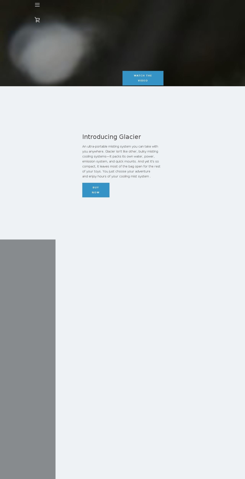 glaciermister.com shopify website screenshot