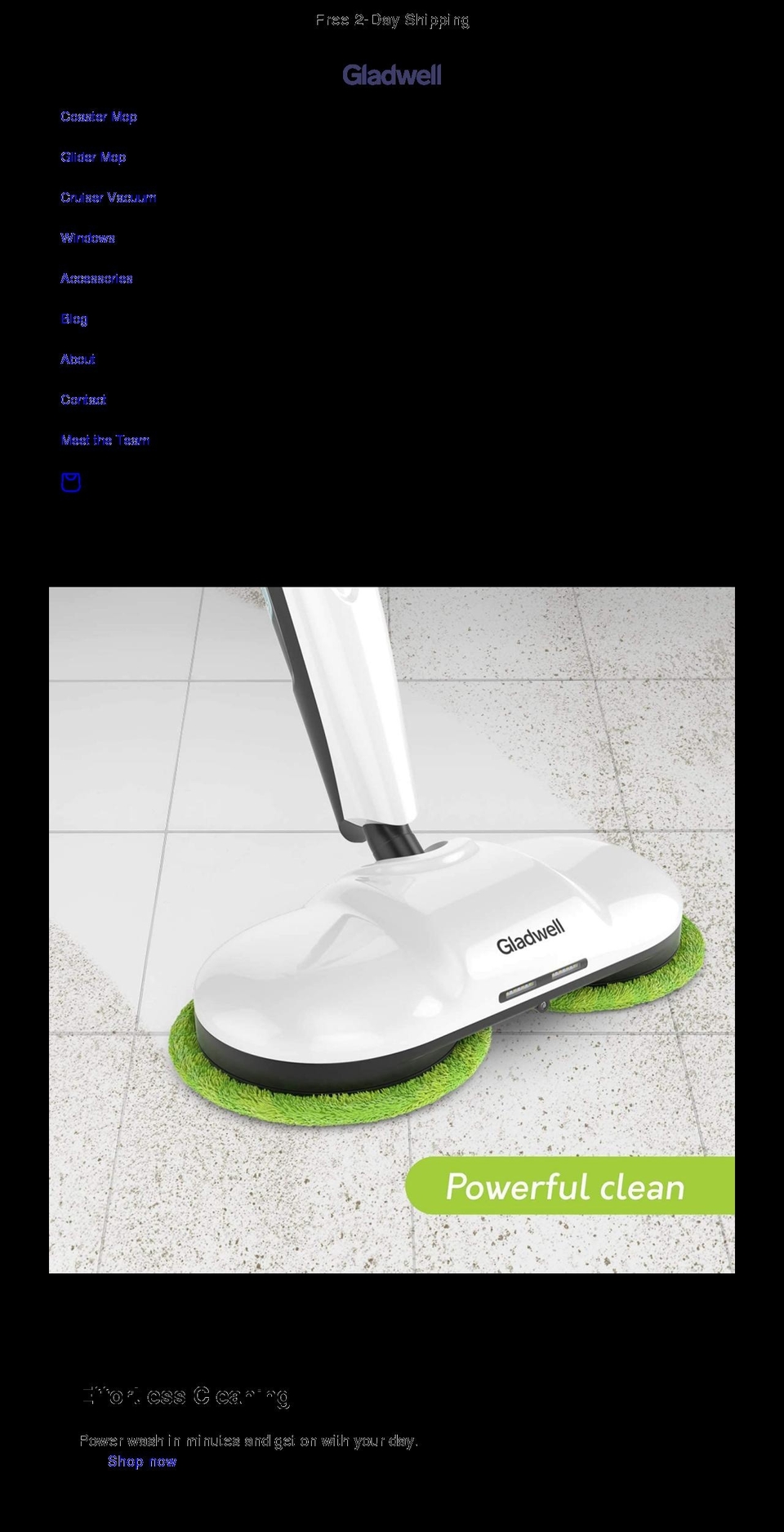 gladwellclean.com shopify website screenshot