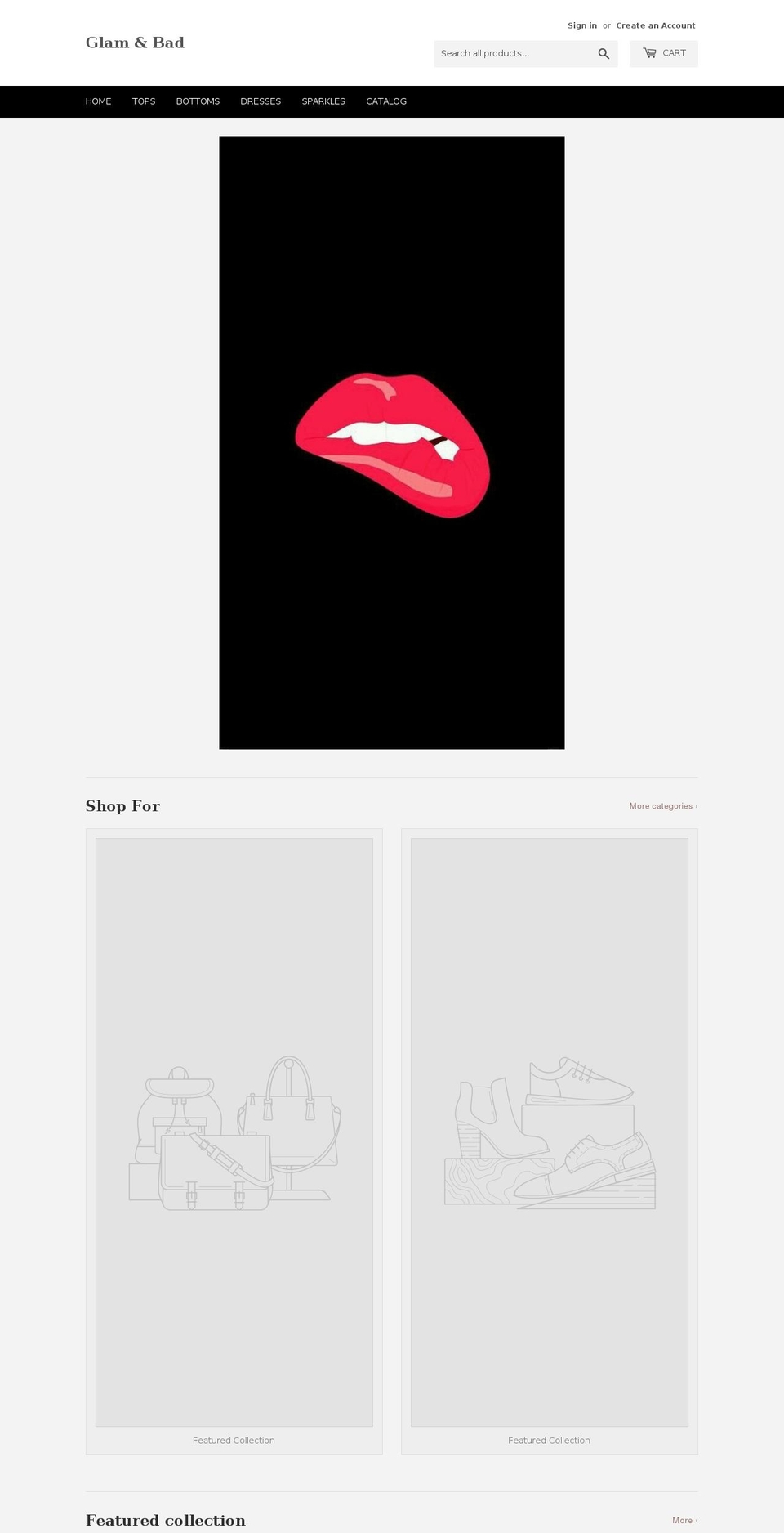 glamandbad.com — Shopify storefront screenshot