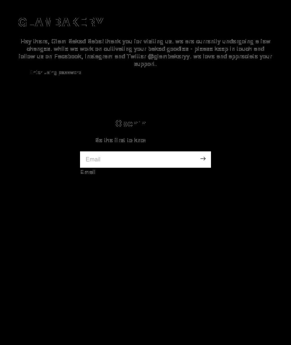 glambakerycosmetics.com shopify website screenshot