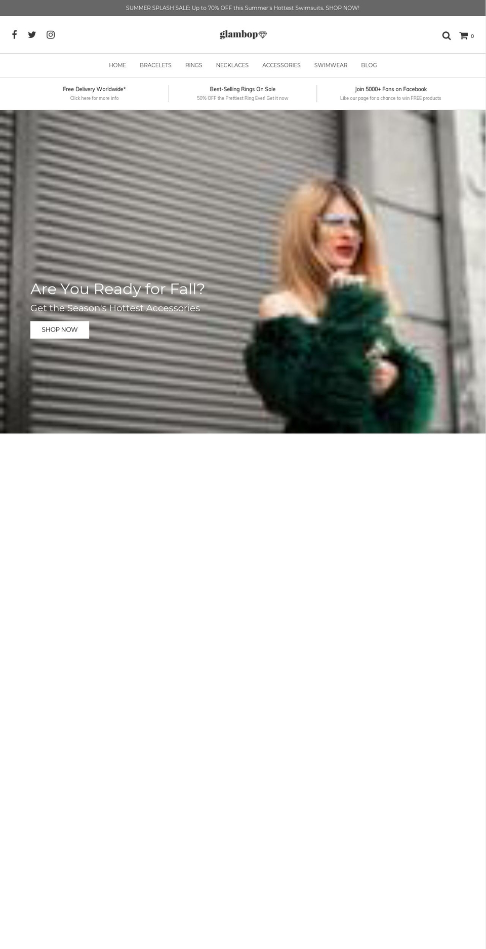 glambop.com — Shopify storefront screenshot