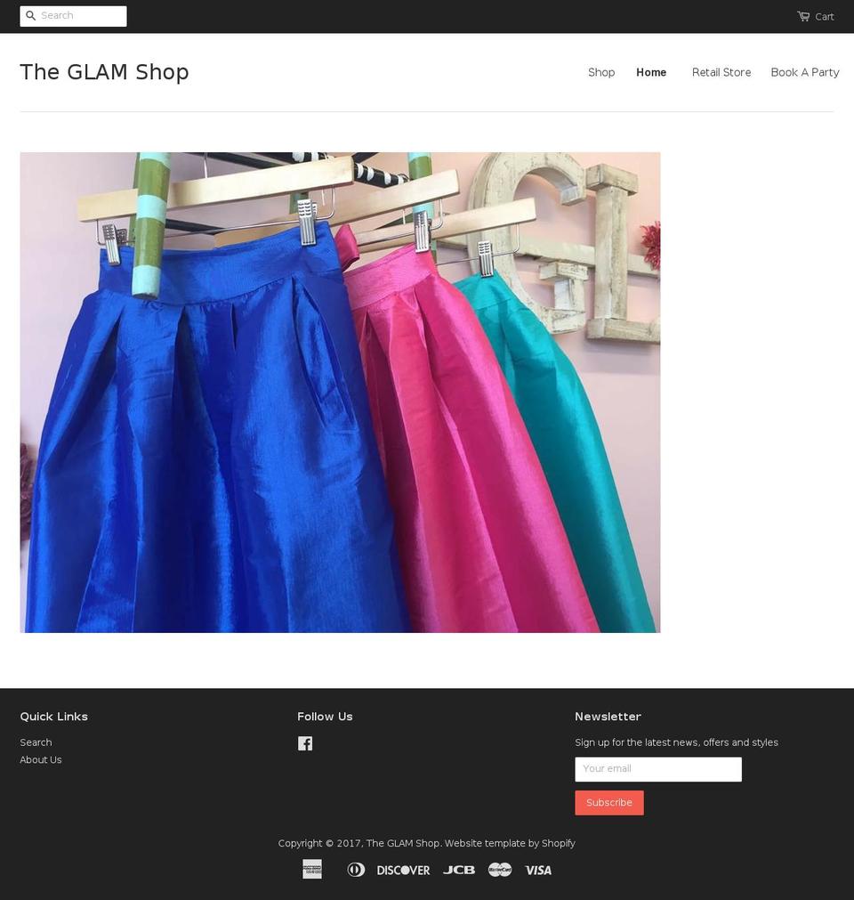 glamboxshop.com shopify website screenshot