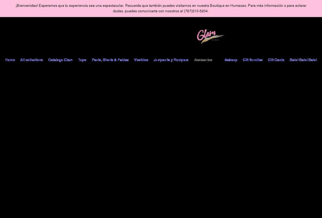glambycarmenacevedo.com shopify website screenshot