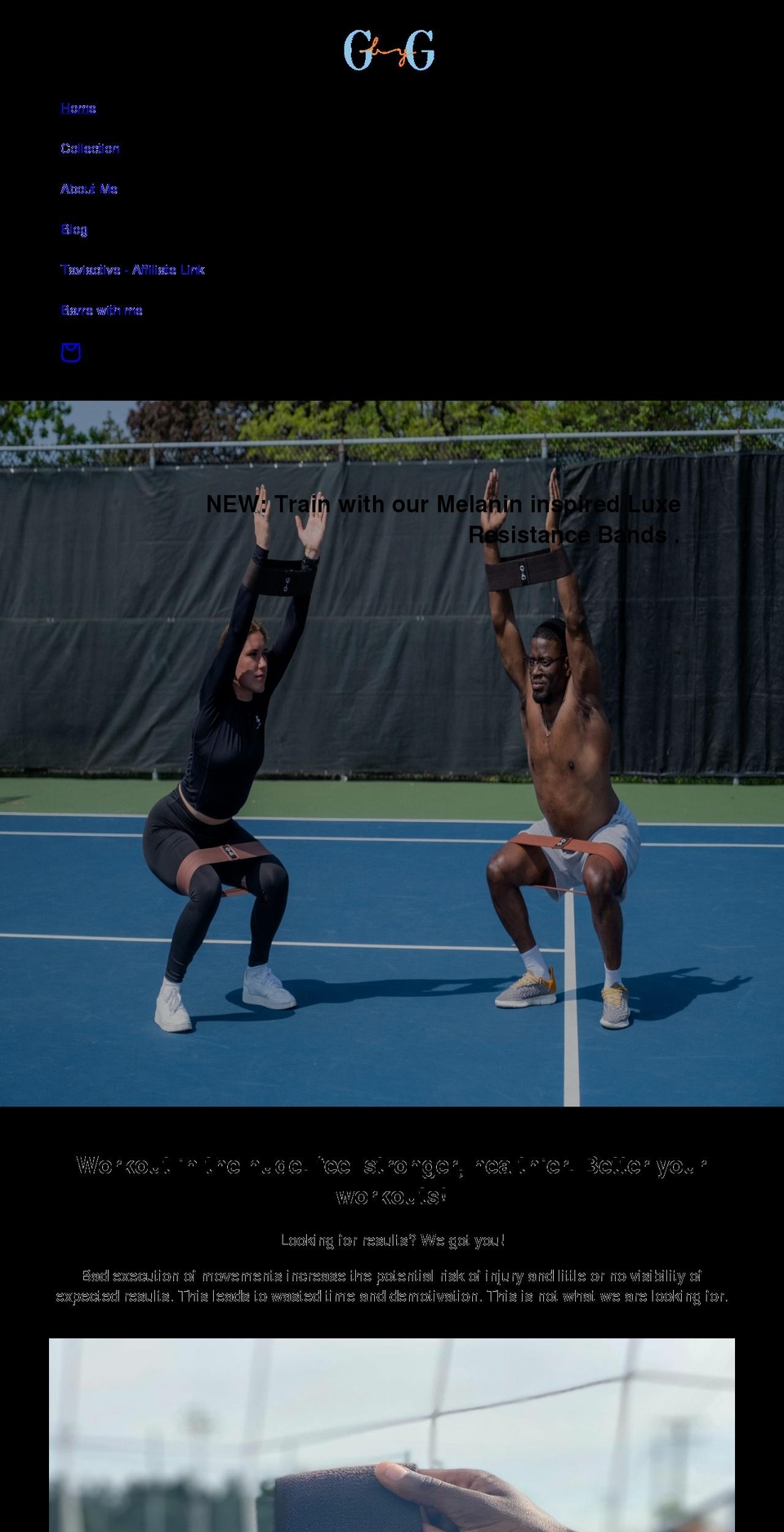 glambygabrielle.com shopify website screenshot