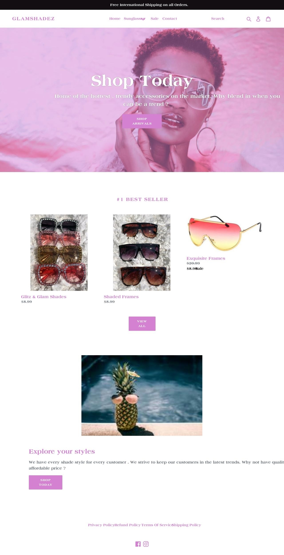 glamcobeauty.com — Shopify storefront screenshot