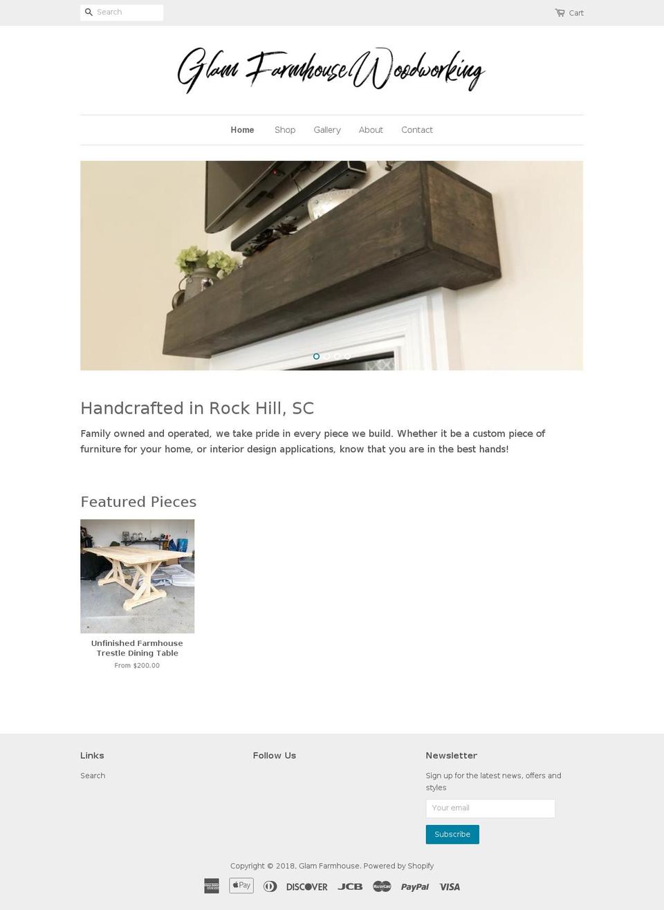 glamfarmhouse.com — Shopify storefront screenshot