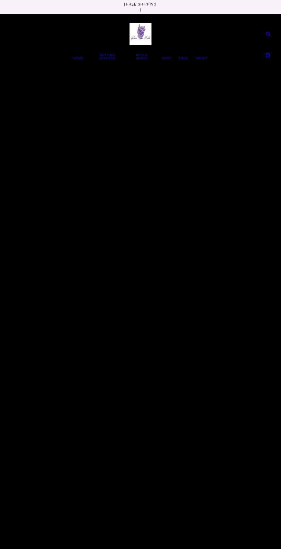 glamfauxnails.com shopify website screenshot