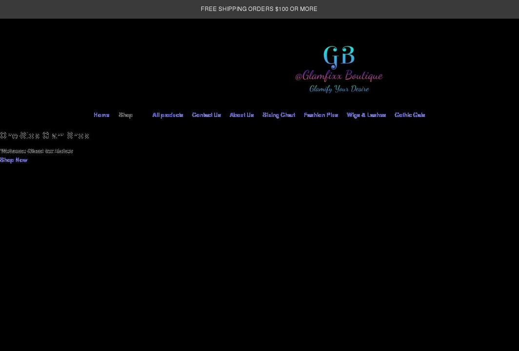 glamfixxboutique.com shopify website screenshot