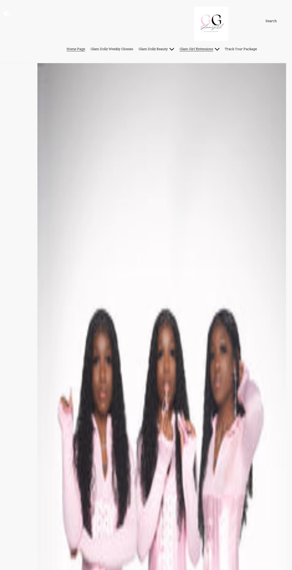 glamgirlextensions.net shopify website screenshot
