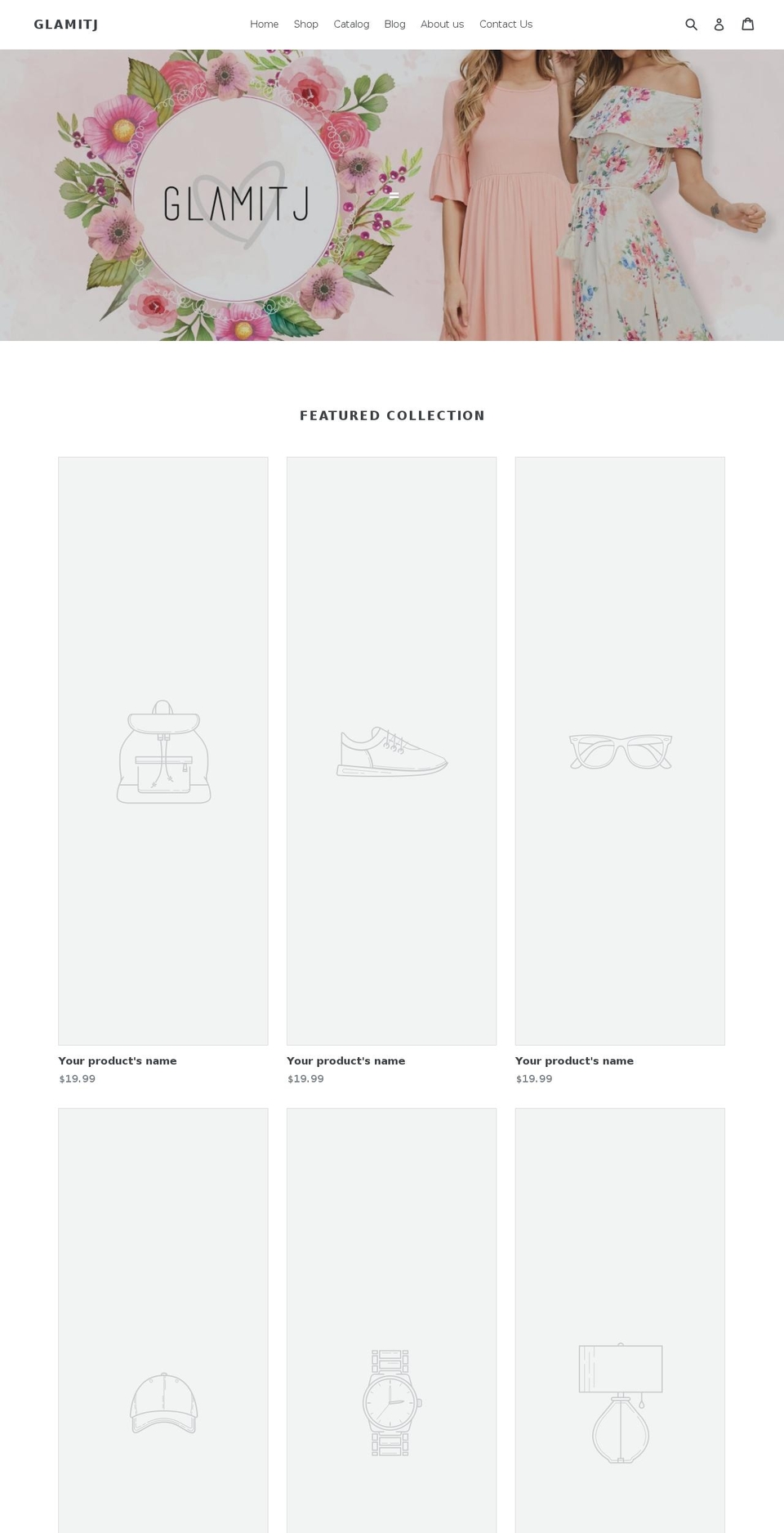 glamitj.com shopify website screenshot