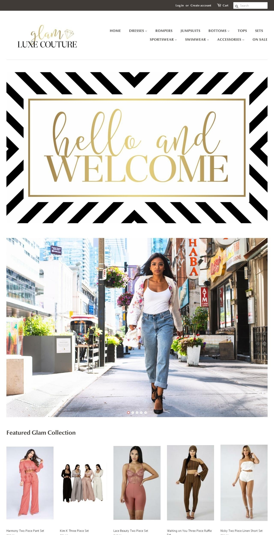 glamluxecouture.com — Shopify storefront screenshot