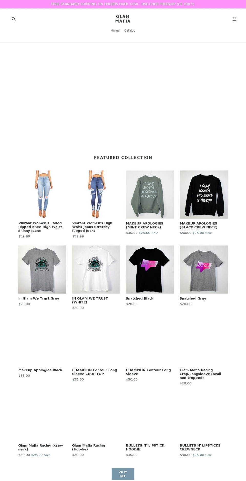 glammafiaofficial.com — Shopify storefront screenshot
