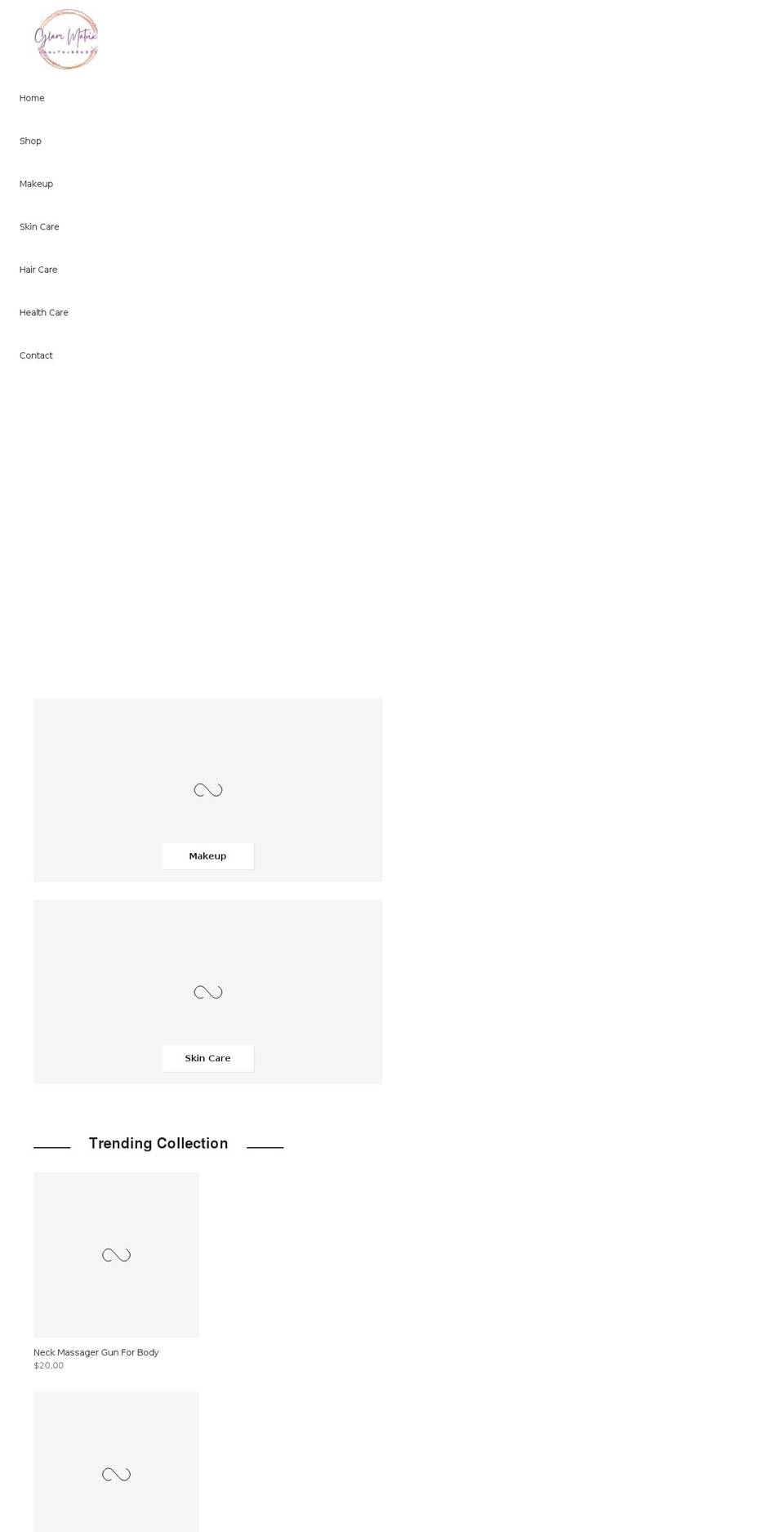 glammatrix.com shopify website screenshot