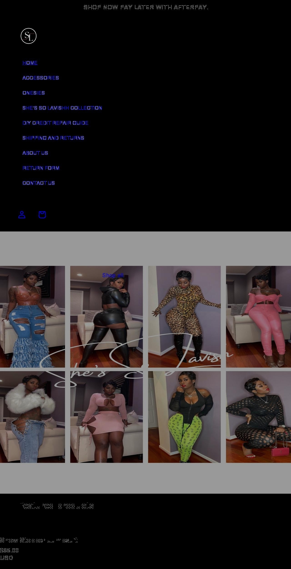 glammedbymecca.com — Shopify storefront screenshot