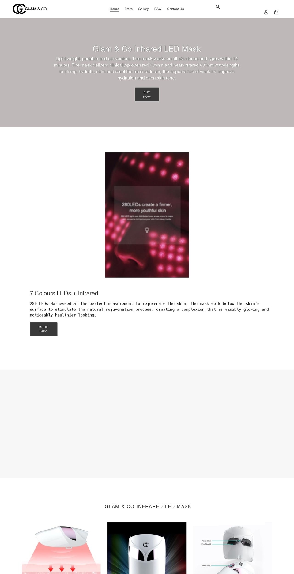 glamnco.com shopify website screenshot