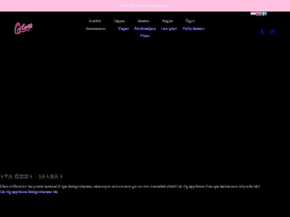 glamofsweden.com shopify website screenshot