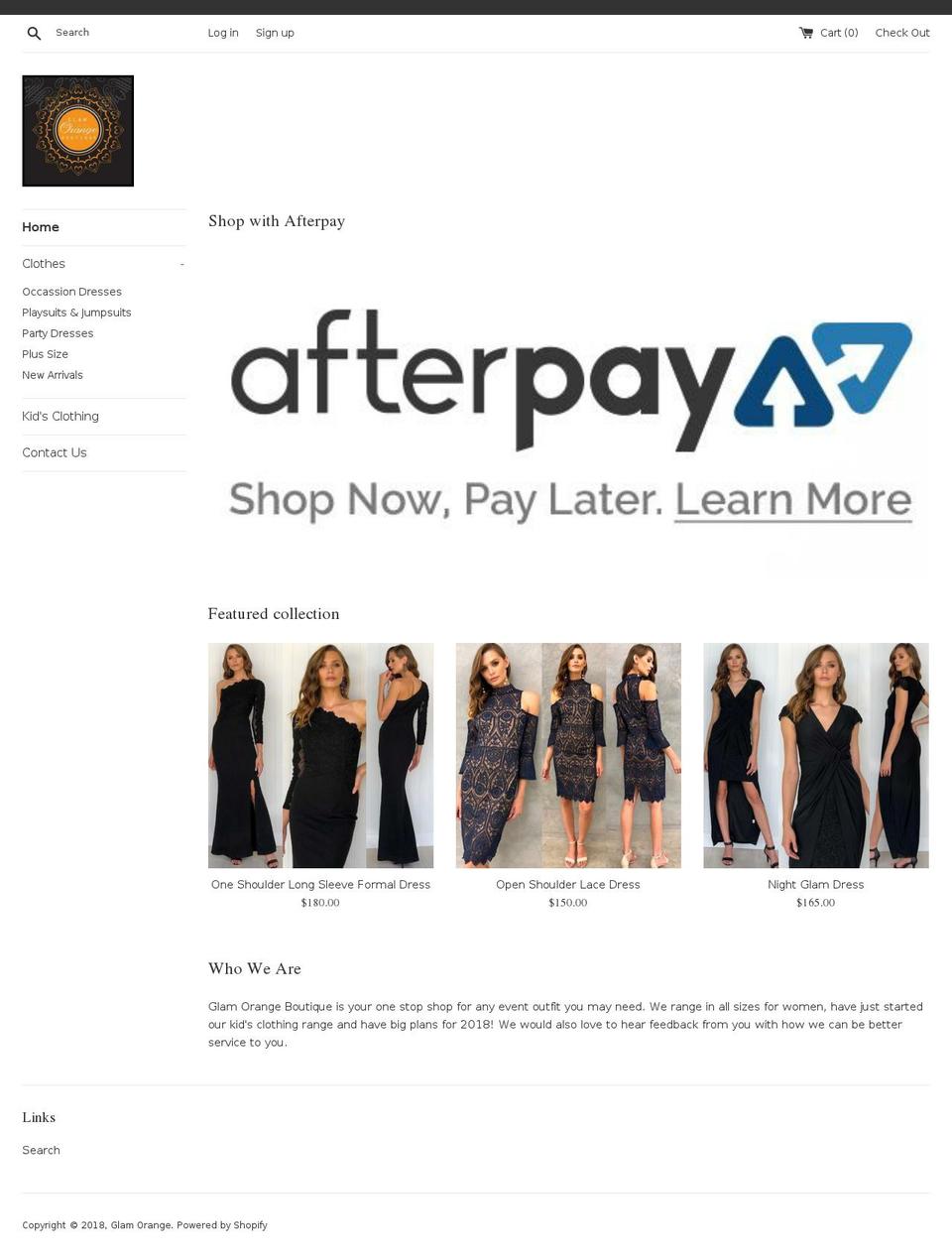 glamorangeb.com shopify website screenshot