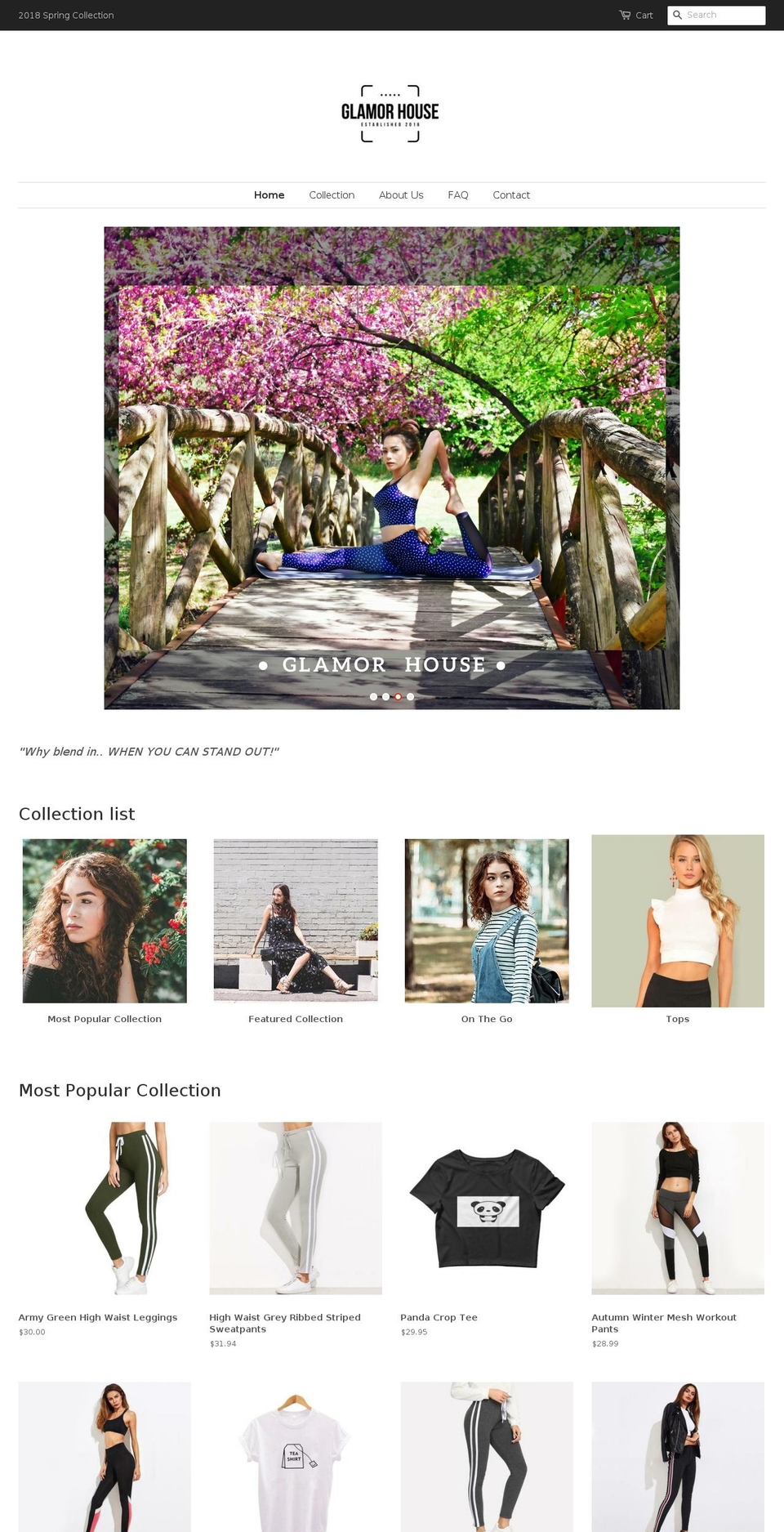 glamorhouse.com — Shopify storefront screenshot