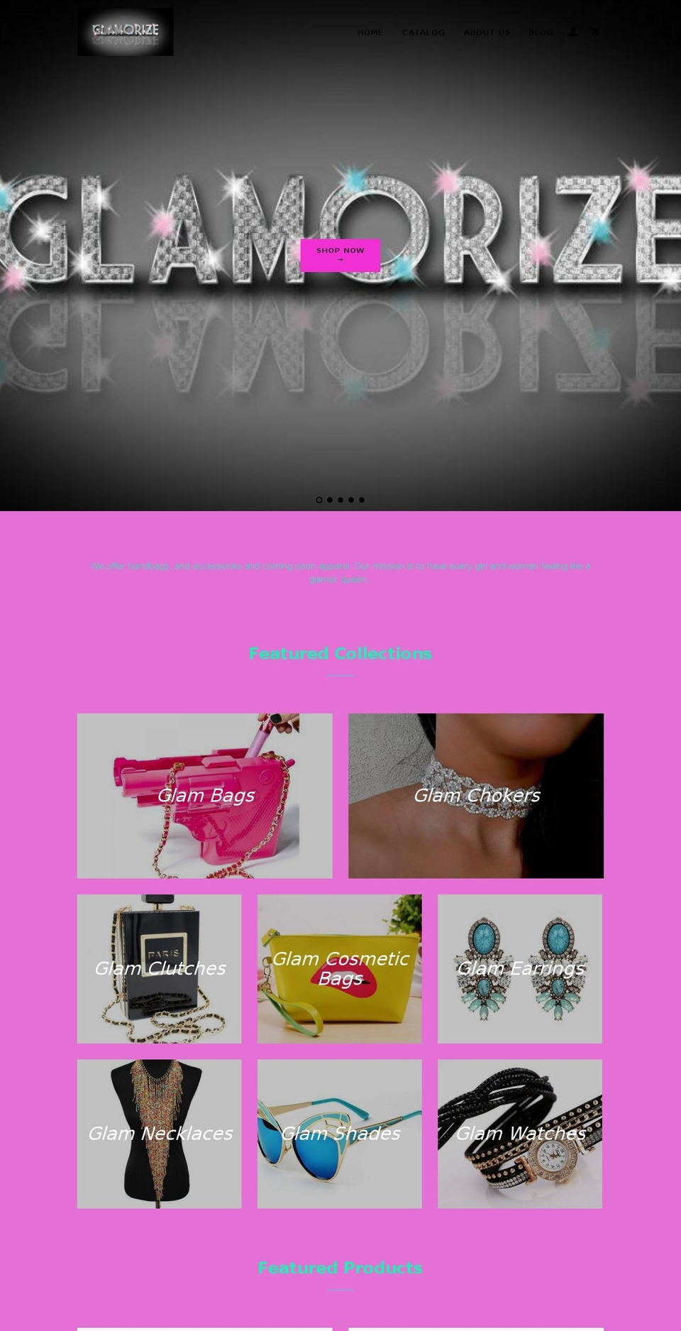 glamorizemylife.com — Shopify storefront screenshot