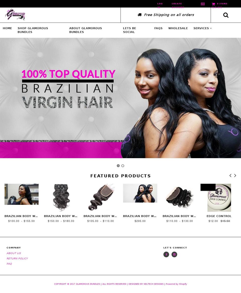 annabelle Shopify theme site example glamorousbundles.com