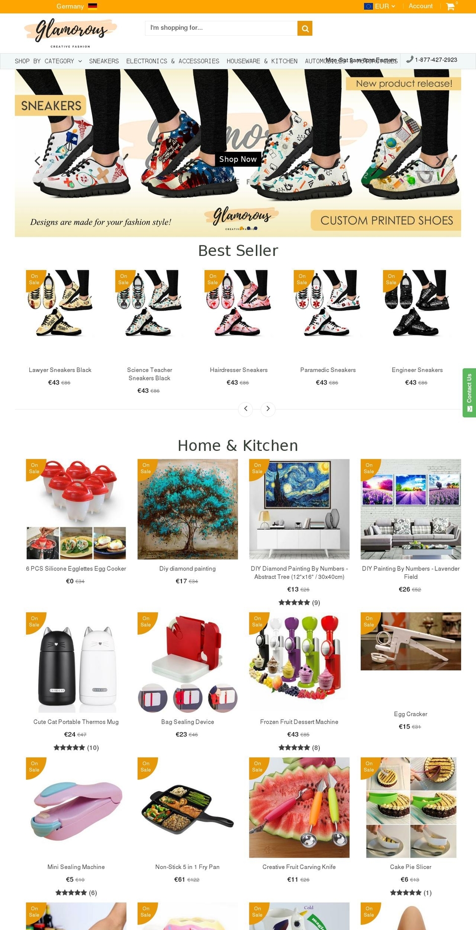 glamoroushop.com — Shopify storefront screenshot
