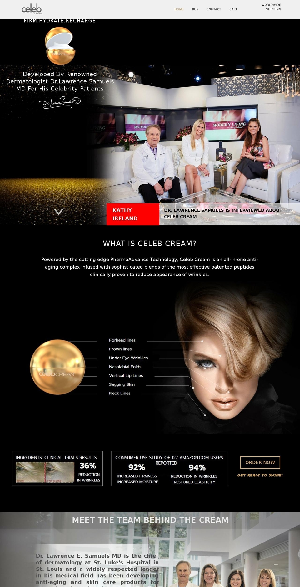 glamourcream.com — Shopify storefront screenshot