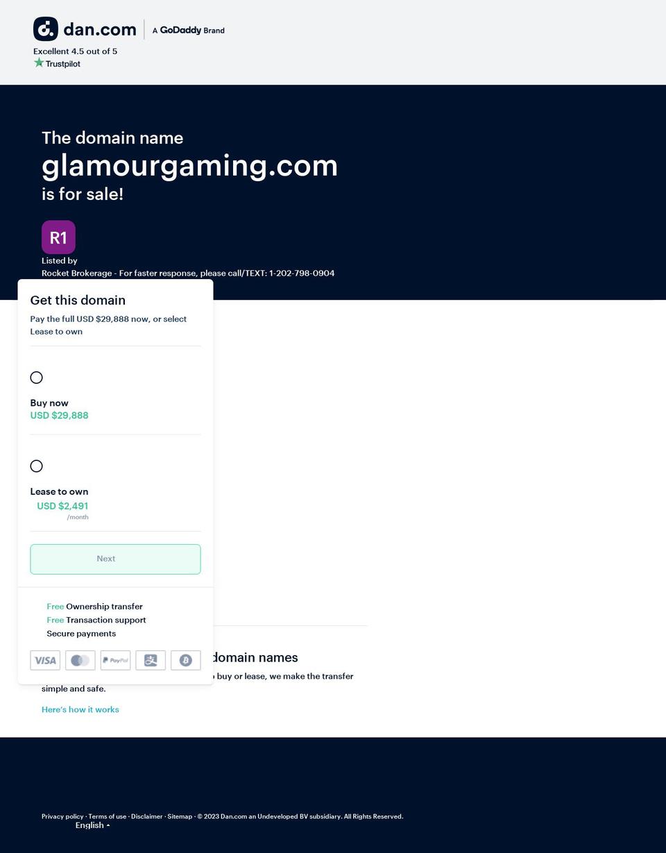glamourgaming.com — Shopify storefront screenshot