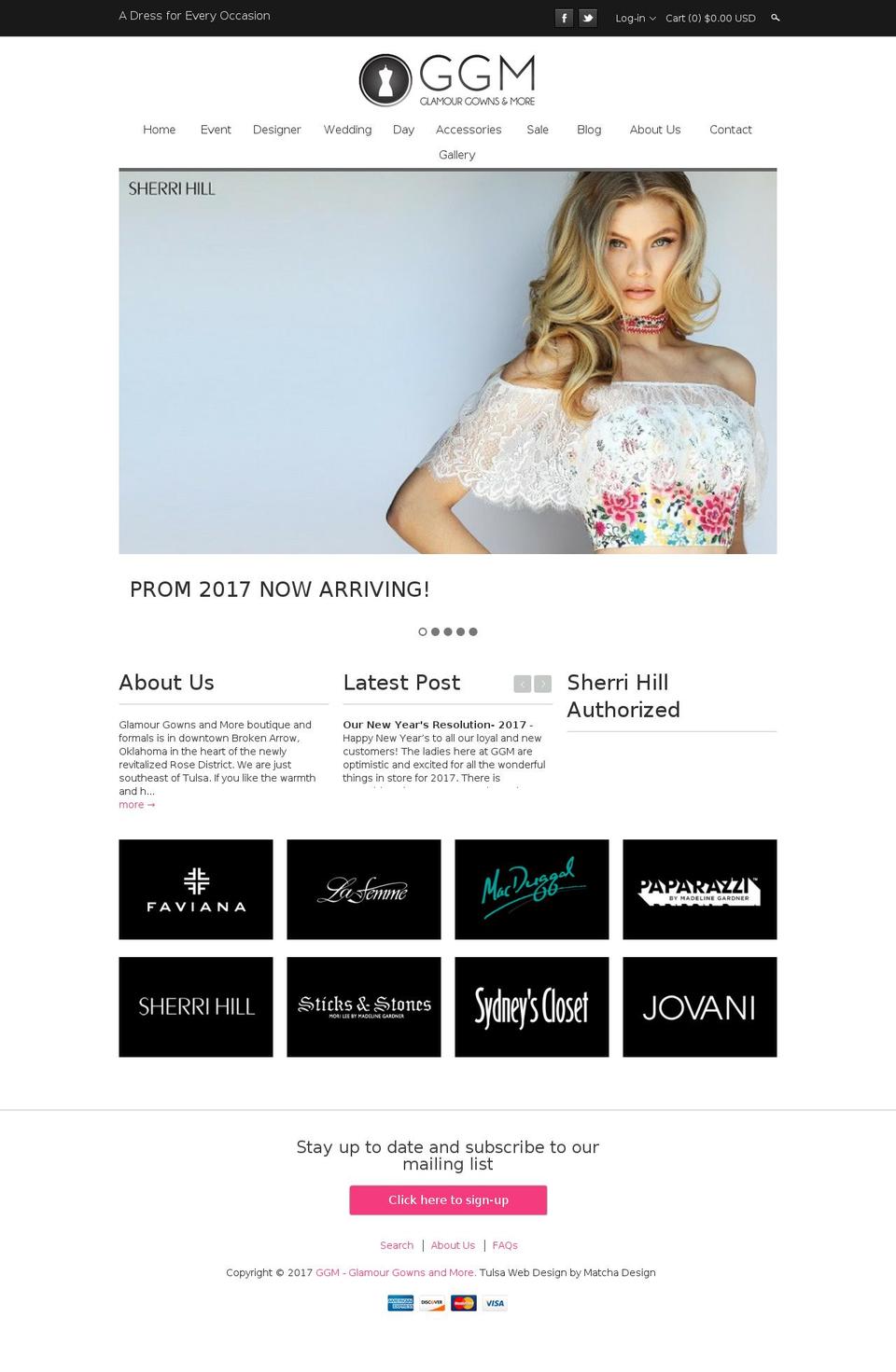 [ 26 Oct ] Clean Shopify theme site example glamourgownsandmore.com