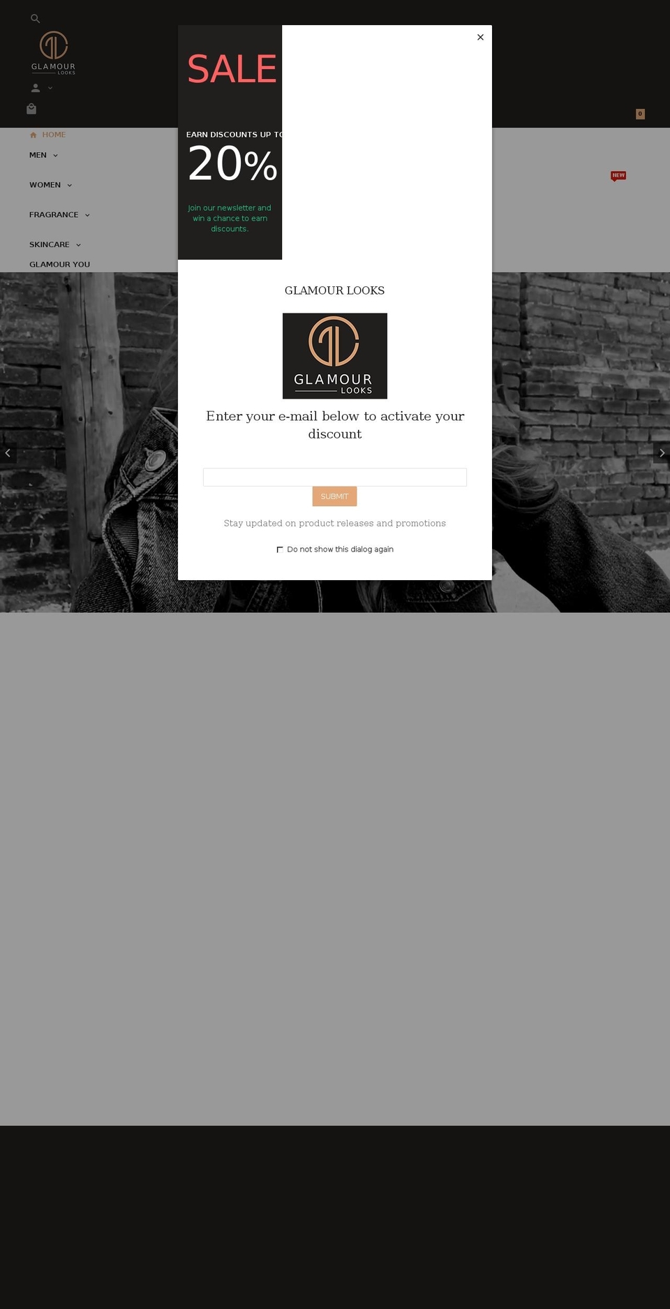 glamourlooks.com — Shopify store on .com