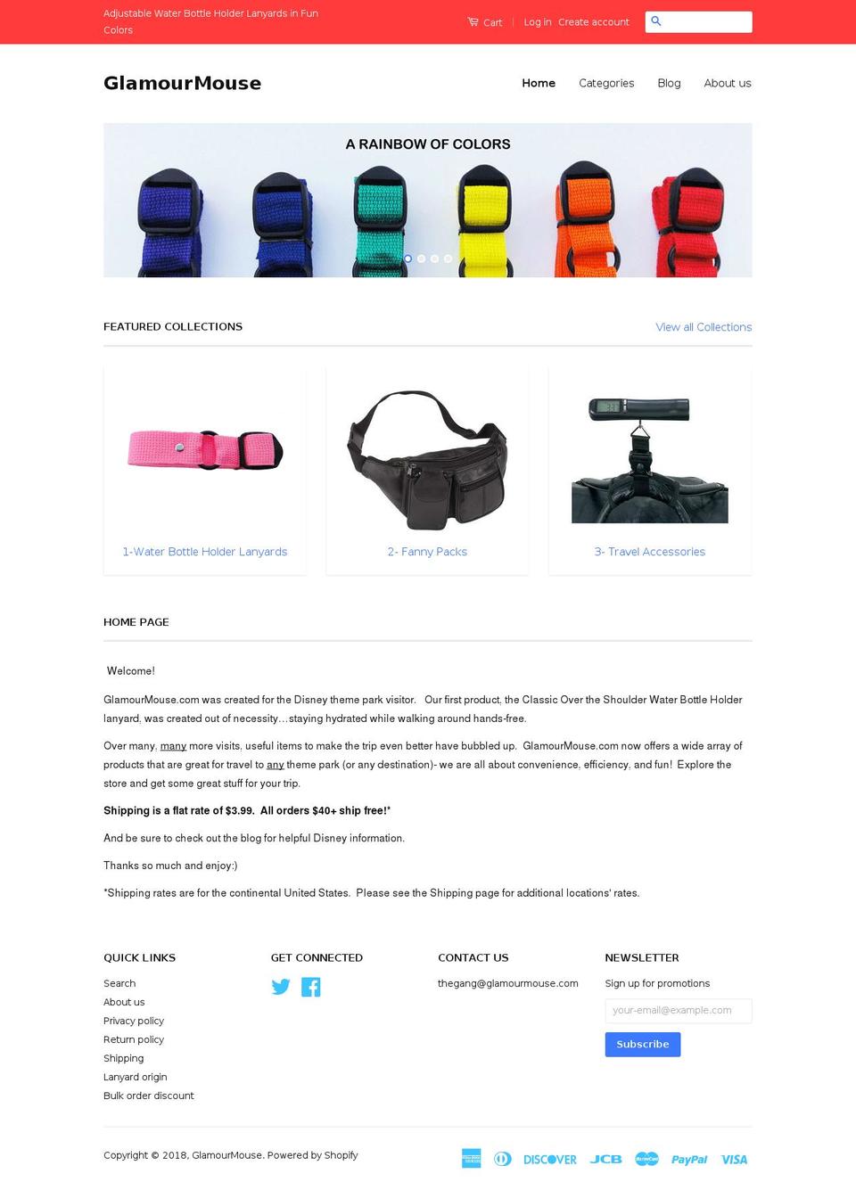 glamourmouse.com shopify website screenshot